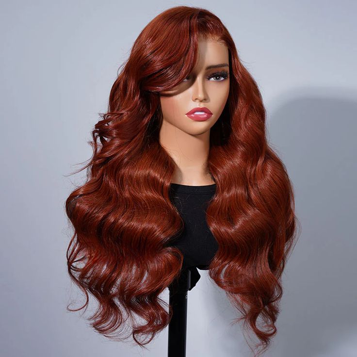 Firieya Body Wave Reddish Brown Upgrade 7x5 Pre Cut Lace Closure Ready To Go Wig With Bleached Knots