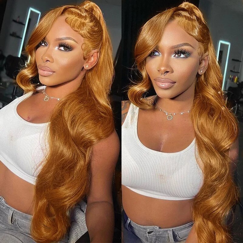 Firieya Ginger Blonde Body Wave 13x4 HD Lace Front Wig Ginger Blonde Human Hair Wig