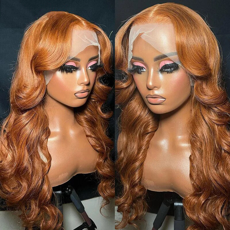 Firieya Ginger Blonde Body Wave 13x4 HD Lace Front Wig Ginger Blonde Human Hair Wig