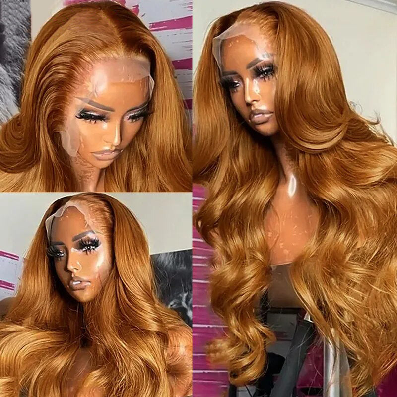 Firieya Ginger Blonde Body Wave 13x4 HD Lace Front Wig Ginger Blonde Human Hair Wig