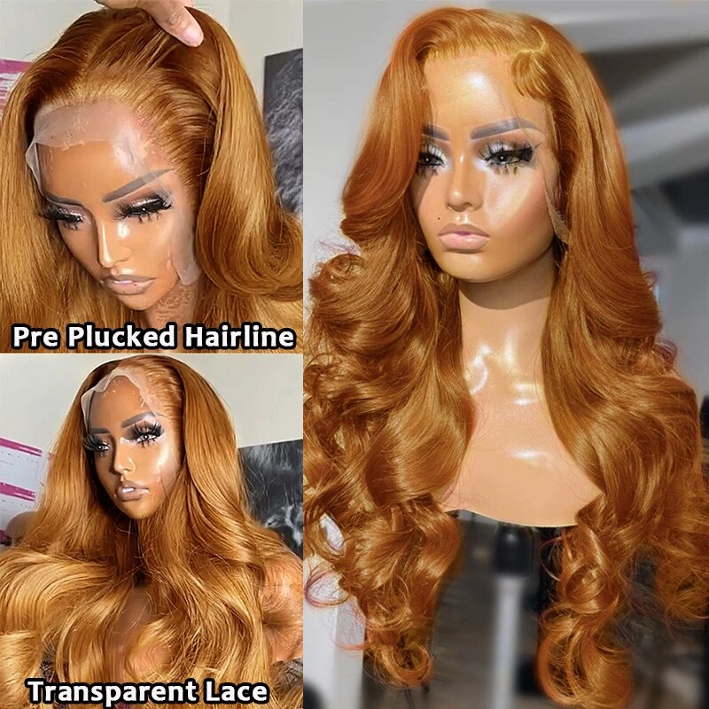 Firieya Ginger Blonde Body Wave 13x4 HD Lace Front Wig Ginger Blonde Human Hair Wig