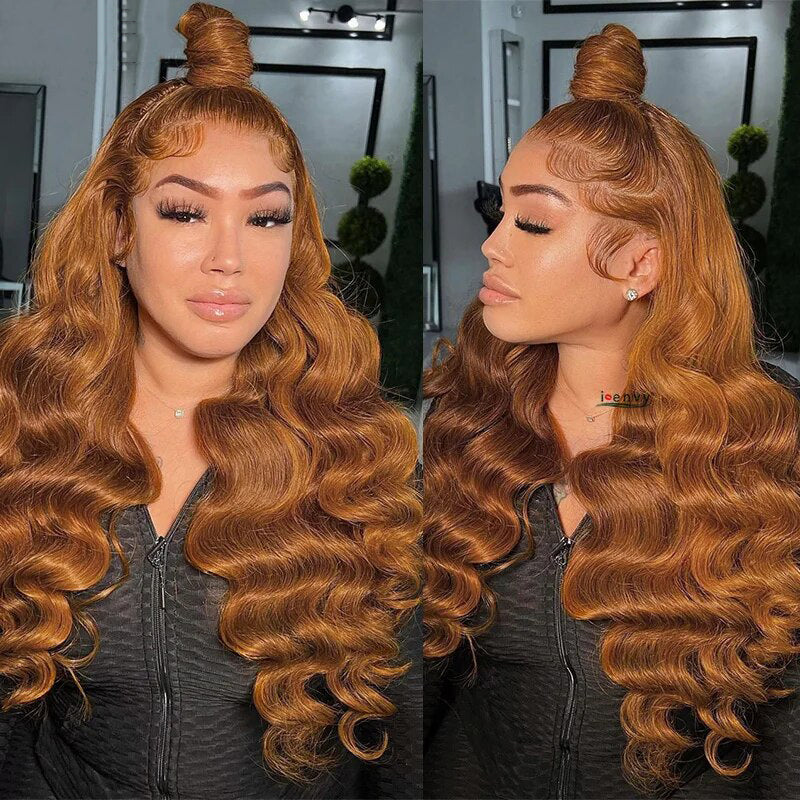 Firieya Ginger Blonde Body Wave 13x4 HD Lace Front Wig Ginger Blonde Human Hair Wig