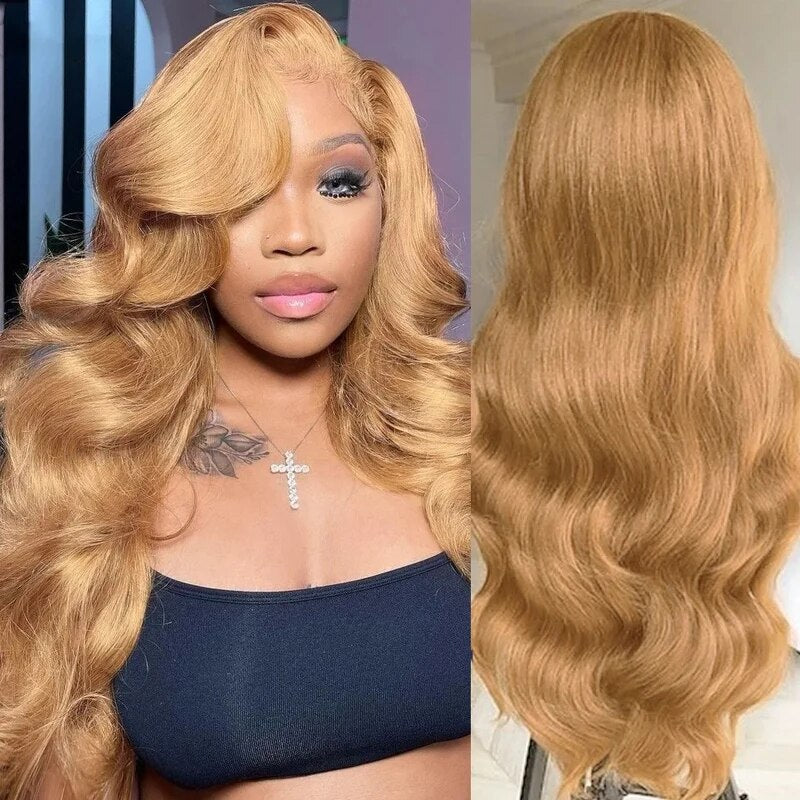 Firieya Honey Blonde Body Wave Wig 13x4 Lace Front Wig Glueless Wigs for Women Human Hair Wig