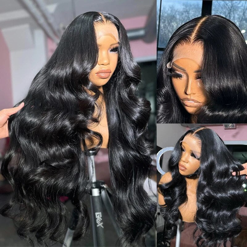 Firieya 13x6 HD Full Lace Front Wig Glueless Body Wave Wig Pre Plucked Real HD Lace Human Hair Wigs