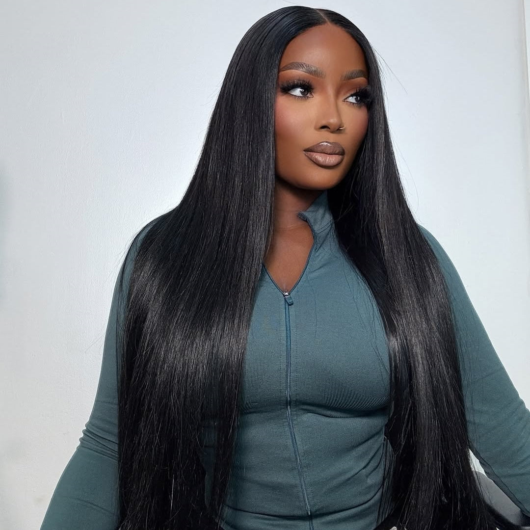 Firieya Glueless Straight Hair 13x6 HD Full Lace Front Wig Pre Plucked Hairline Real HD Lace Wig Human Hair