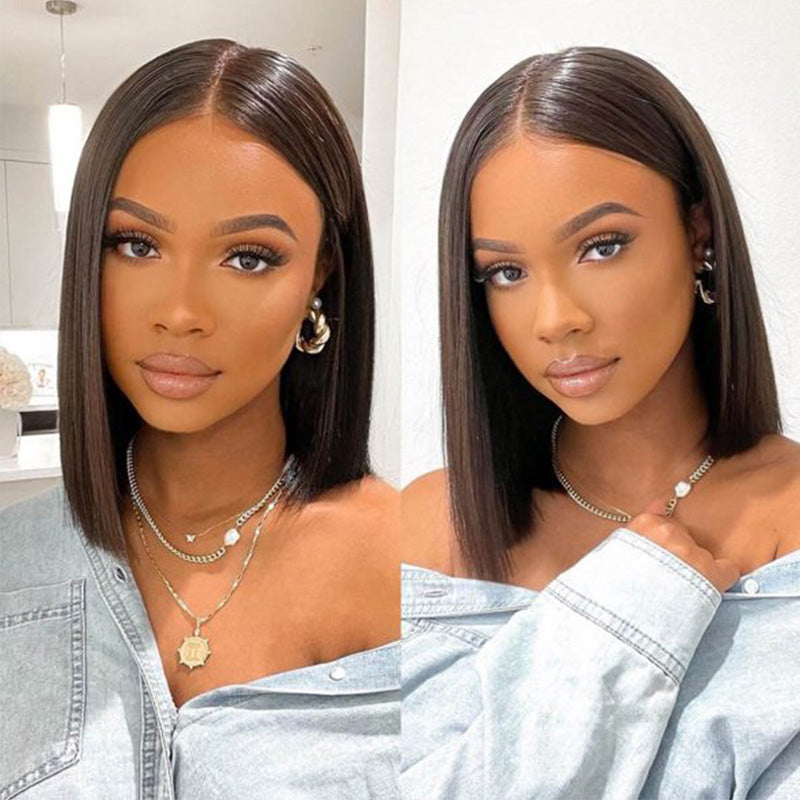 2 Wigs = $129 | 10" 13x4 Straight Bob Wig & 10" 13x4 Straight Bob Wig