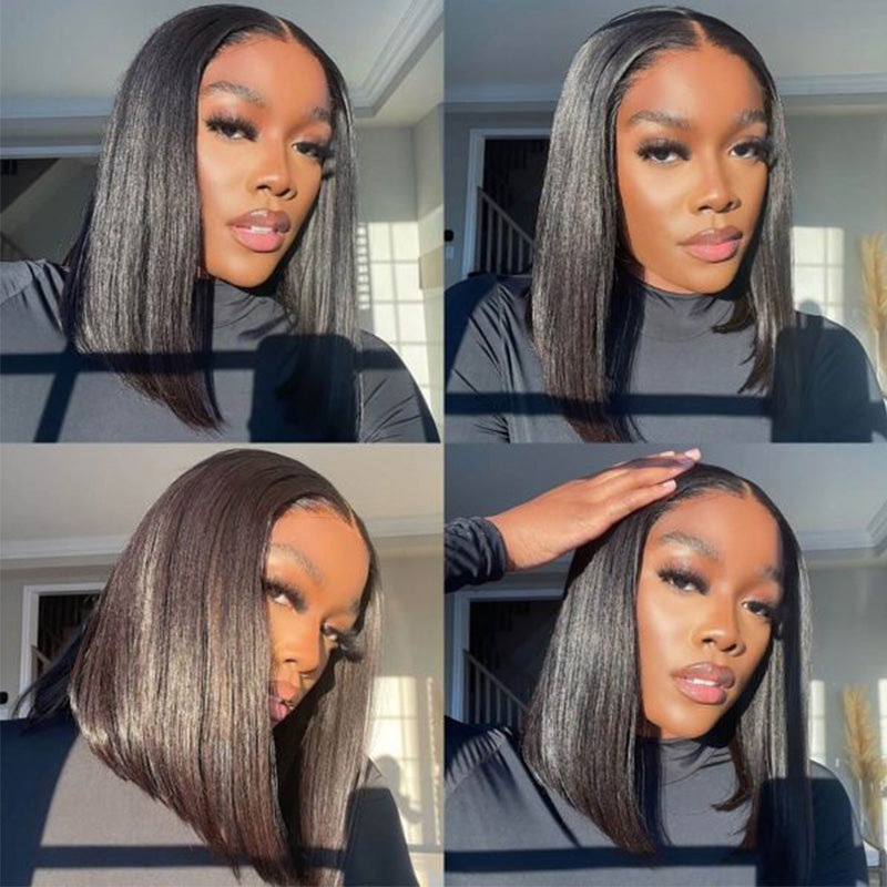 2 Wigs = $129 | 10" 13x4 Straight Bob Wig & 10" 13x4 Straight Bob Wig