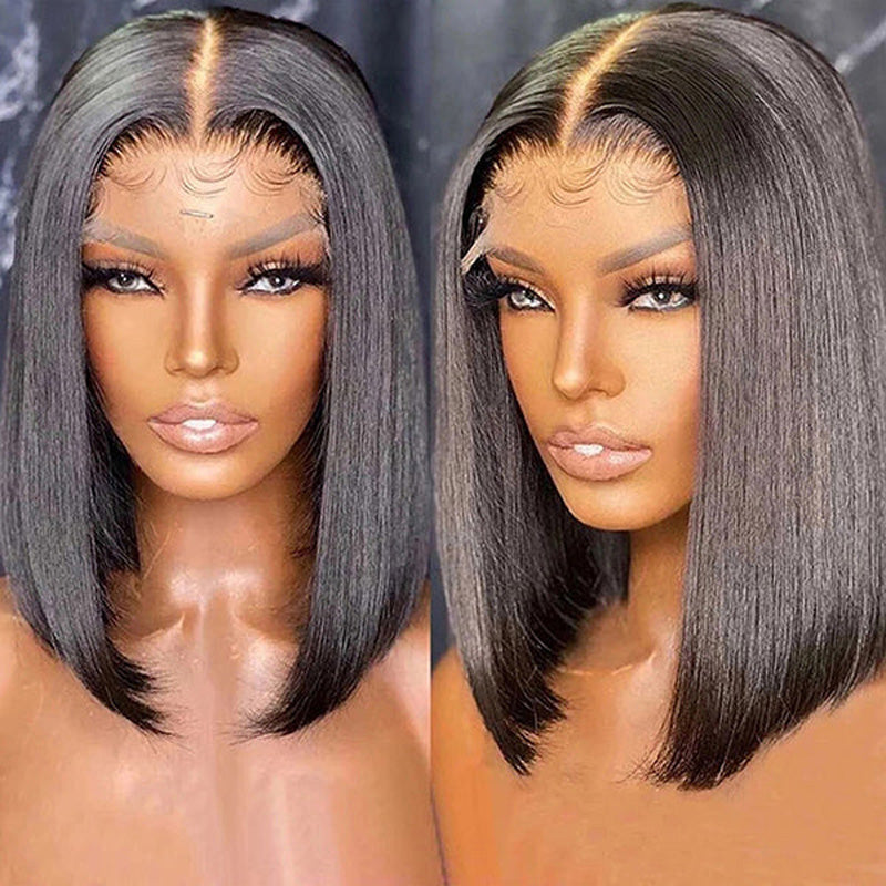 2 Wigs = $129 | 10" 13x4 Straight Bob Wig & 10" 13x4 Straight Bob Wig