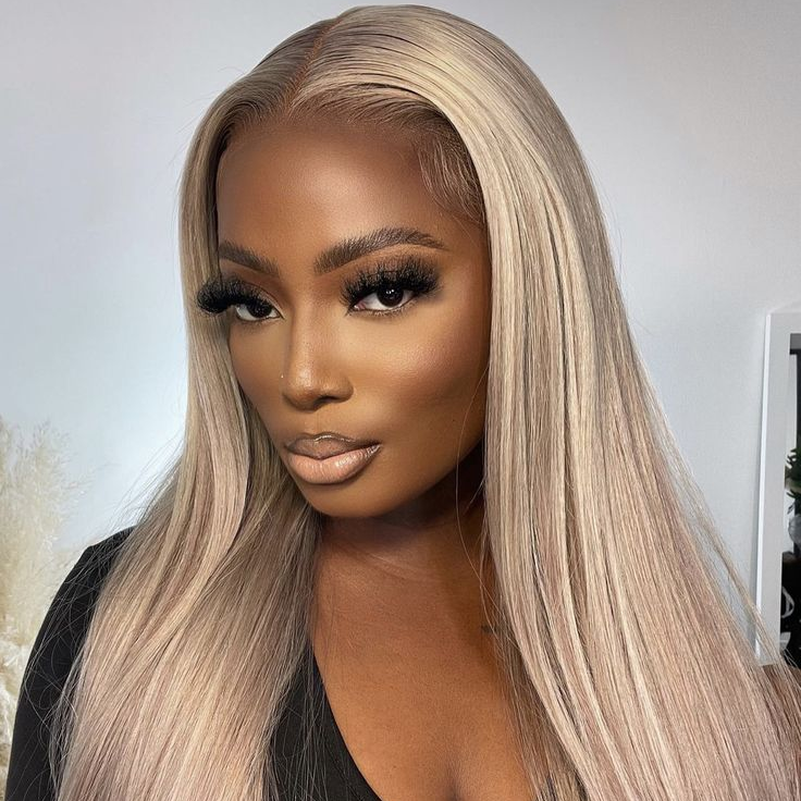 Firieya Hot Sale Ash Blonde Wig With Brown Highlights #P18/613 13x4 Lace Front Wigs Straight/Body Wave Glueless Wig