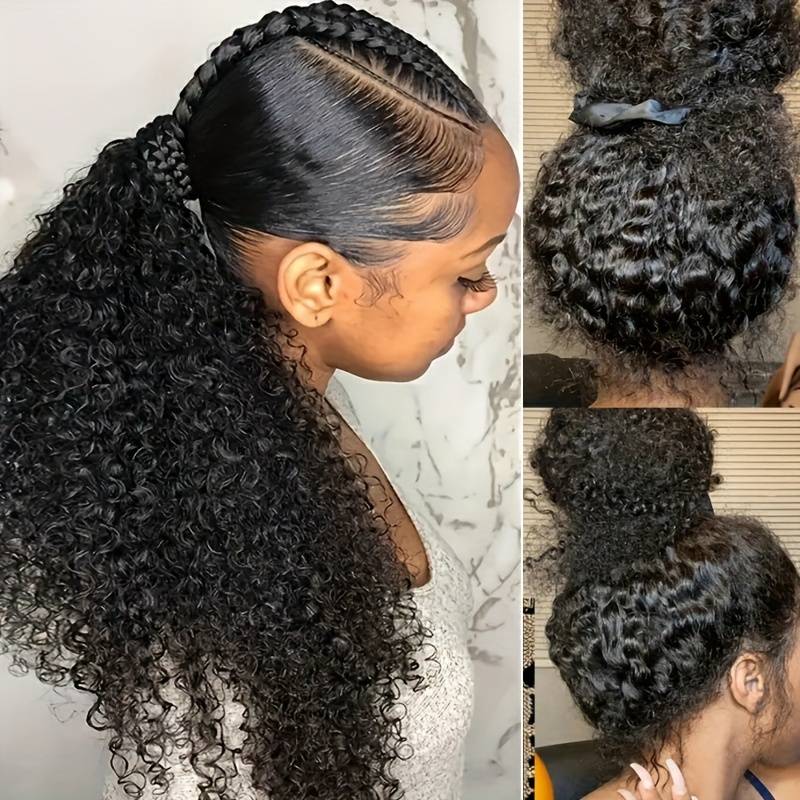 Firieya 360 Transparent Lace Kinky Curly Wig Pre Front Wig Pre Plucked Real HD Lace Human Hair Wigs