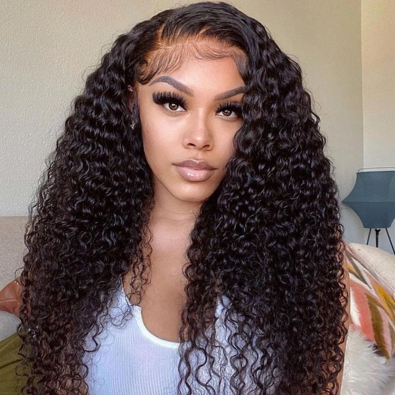 Firieya 7x5 HD Lace Front Wig Jerry Curly Wig Pre Plucked Real HD Lace Human Hair Wigs