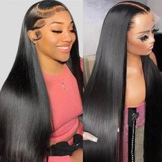 Firieya Glueless Straight Hair 13x6 HD Full Lace Front Wig Pre Plucked Hairline Real HD Lace Wig Human Hair