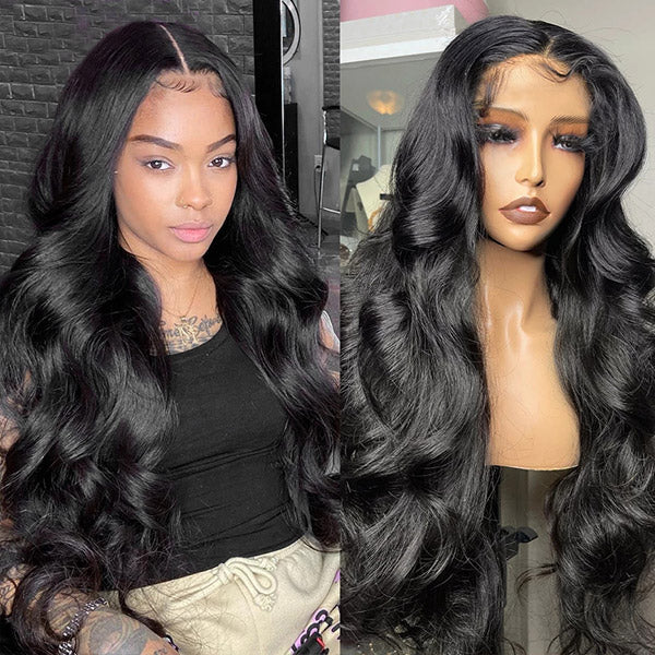 Firieya 4x4 HD Lace Closure Wig Glueless Body Wave Wig Pre Plucked Real HD Lace Human Hair Wigs