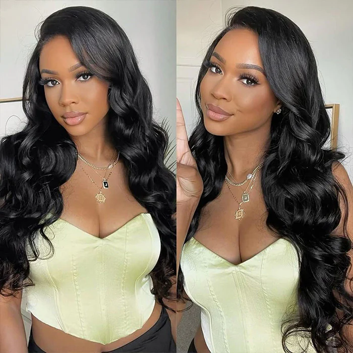 Firieya 4x4 HD Lace Closure Wig Glueless Body Wave Wig Pre Plucked Real HD Lace Human Hair Wigs