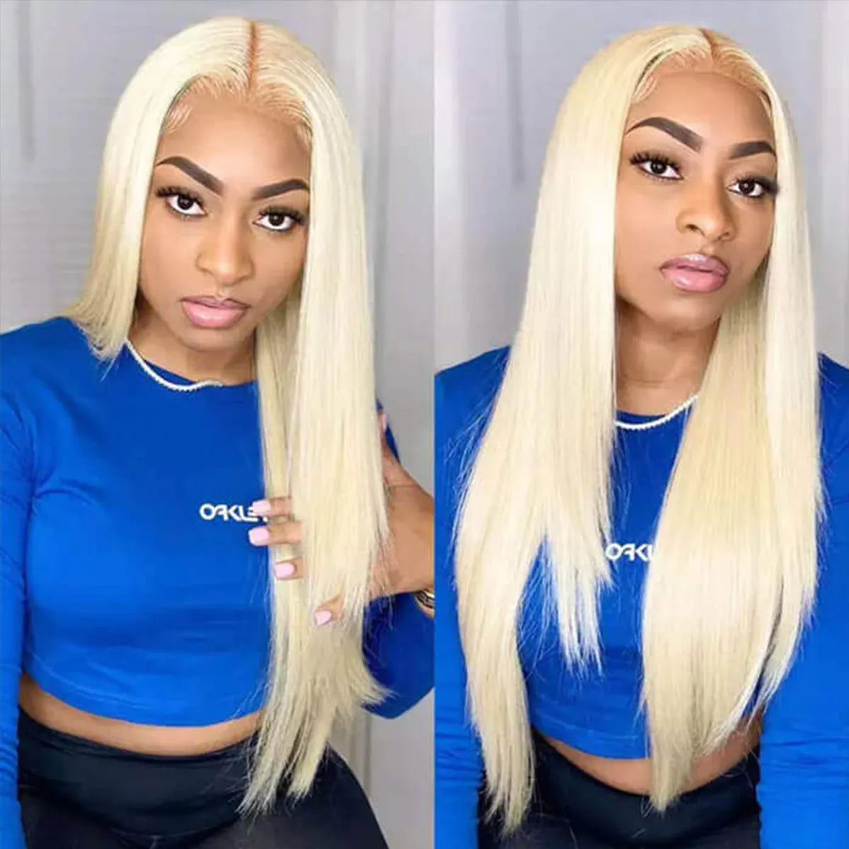 Firieya Hair 613 Blonde Straight Human Hair Lace Front Wigs Undetectable Lace Wig