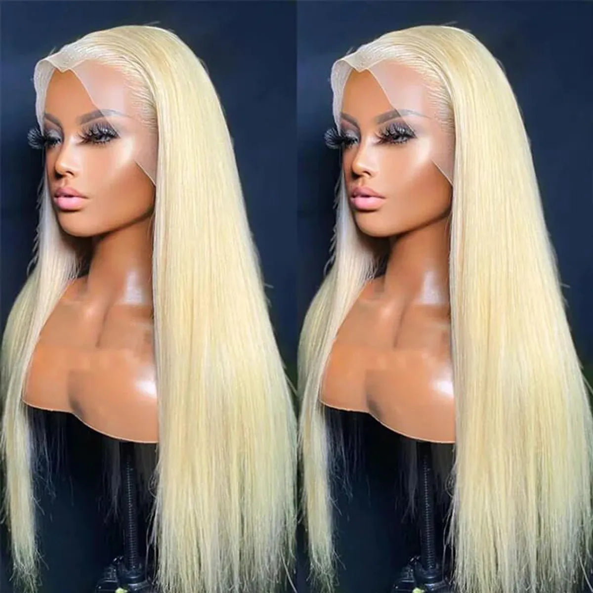 Firieya Hair 613 Blonde Straight Human Hair Lace Front Wigs Undetectable Lace Wig
