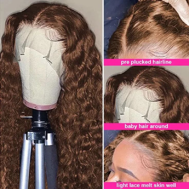 2 Wigs = $309 | 26" 13x4 Jerry Curly #33 Colored Wig & 24" 13x4 Deep Wave #4 Colored Wig