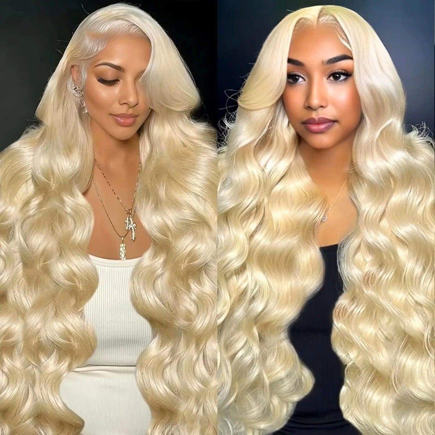Firieya 613 Honey Blonde 13x6 HD Transparent Body Wave Lace Front Human Hair Wigs