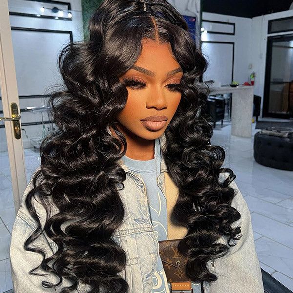 Firieya 9x6 HD Lace Front Wig Loose Wave Pre Plucked Real HD Lace Human Hair Wigs