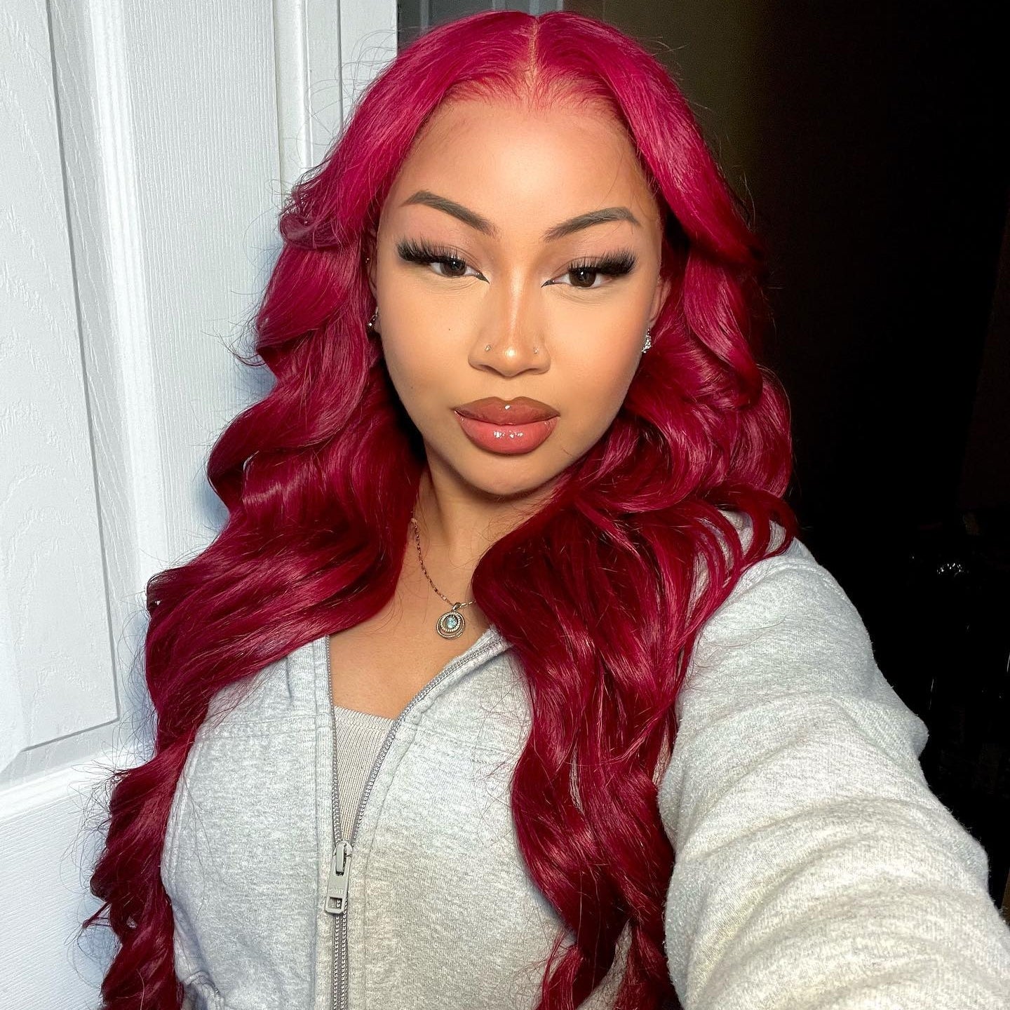 Firieya Full HD Lace 99J Burgundy Wigs Body Wave Glueless Human Hair Wigs Pre plucked Lace Frontal Wig