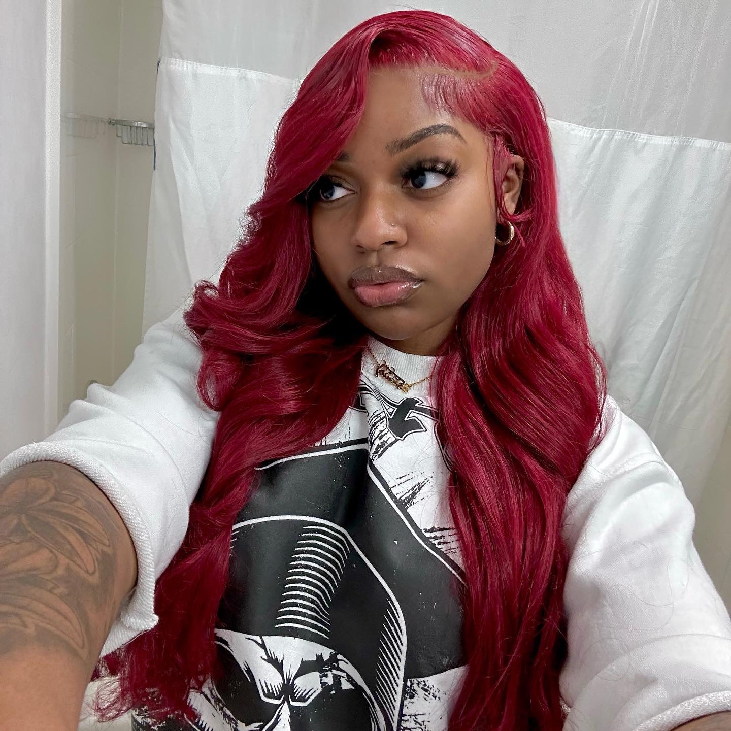 Firieya Pre-cut Lace Wig Body Wave Hair 99J Burgundy Color Wear Go Glueless Wig 9x6 HD Lace Wig Preplucked with Natural Hairline