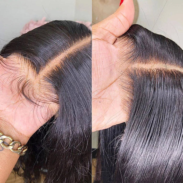 Firieya Glueless Straight Hair 13x6 HD Full Lace Front Wig Pre Plucked Hairline Real HD Lace Wig Human Hair