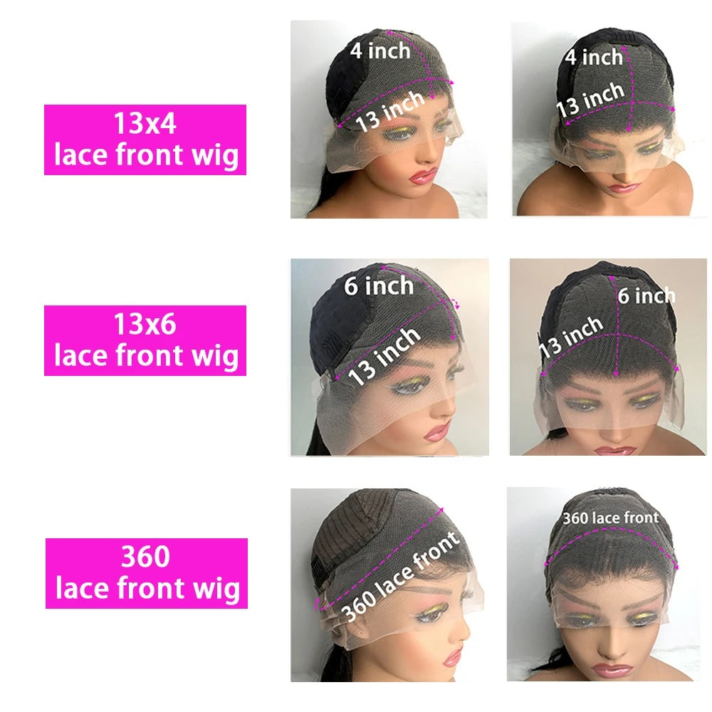 300% Density Bold Bounce Body Wave Hair 13x4 HD Transparent Lace Front Wigs Body Wave Human Hair Glueless Frontal Wig For Women