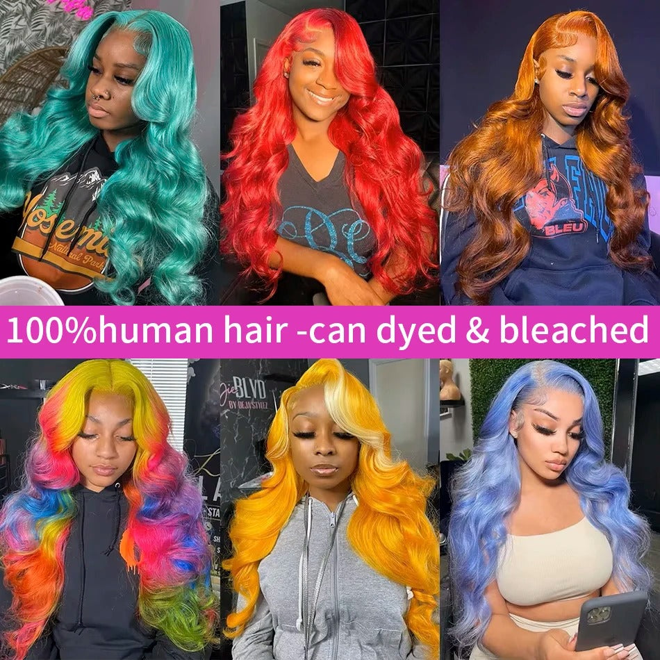 Firieya 613 Honey Blonde 13x6 HD Transparent Body Wave Lace Front Human Hair Wigs