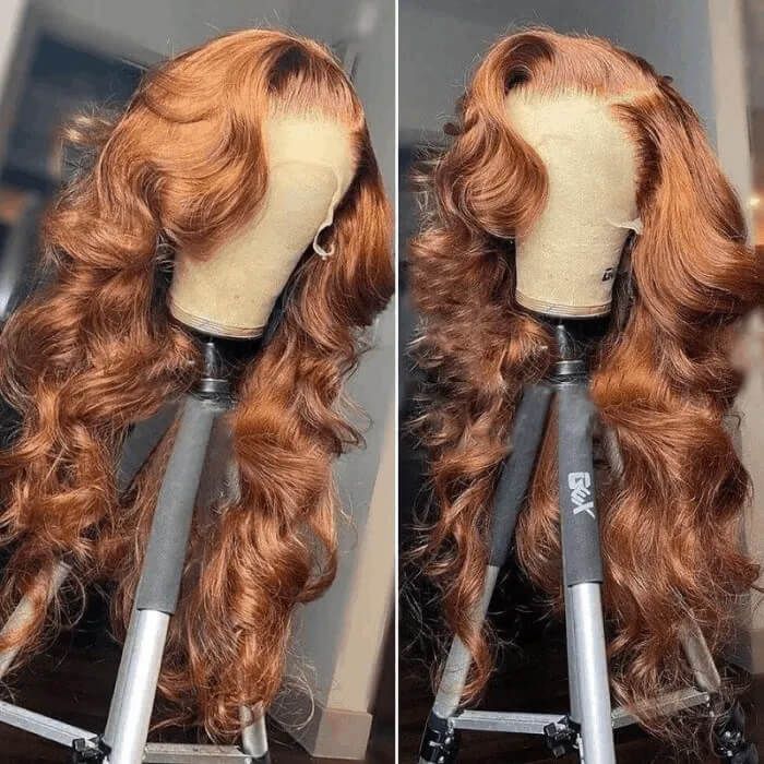 Firieya Chestnut Brown Body Wave Wig 5x5 HD Lace Closure Wig Pre Plucked Human Hair Wigs