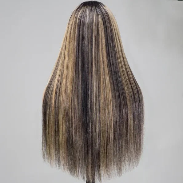 Firieya Balayage Highlight Wig Straight/Body Wave 7×5 HD Wear Go Glueless Pre-Cut Lace Wig