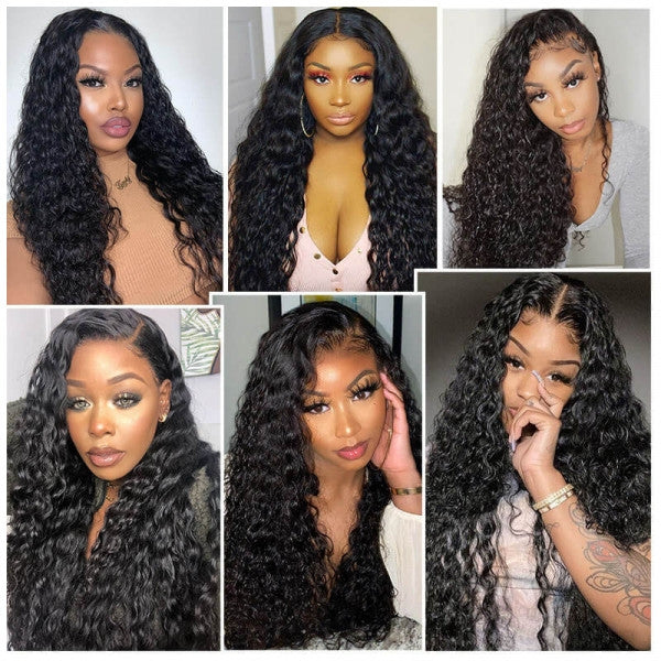 Firieya U Part Wigs For Women Brazilian Human Hair Water Wave U Part Wig
