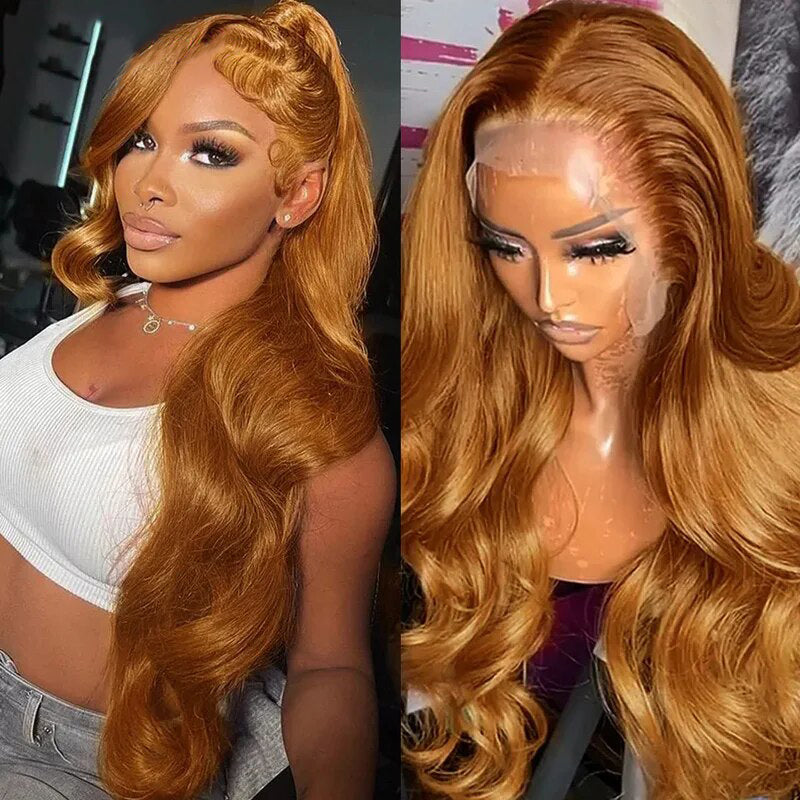 Firieya Ginger Blonde Body Wave 13x4 HD Lace Front Wig Ginger Blonde Human Hair Wig