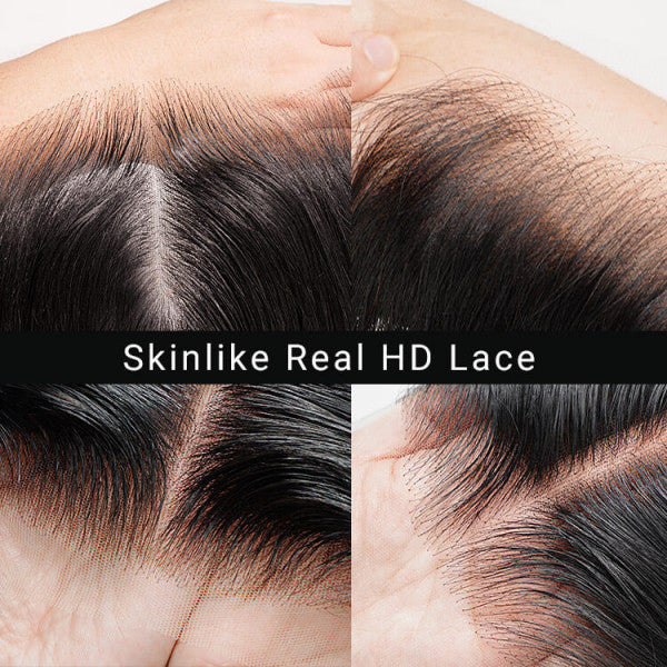 Firieya 13x4 HD Lace Front Wig Water Wave Wig Pre Plucked Real HD Lace Human Hair Wigs