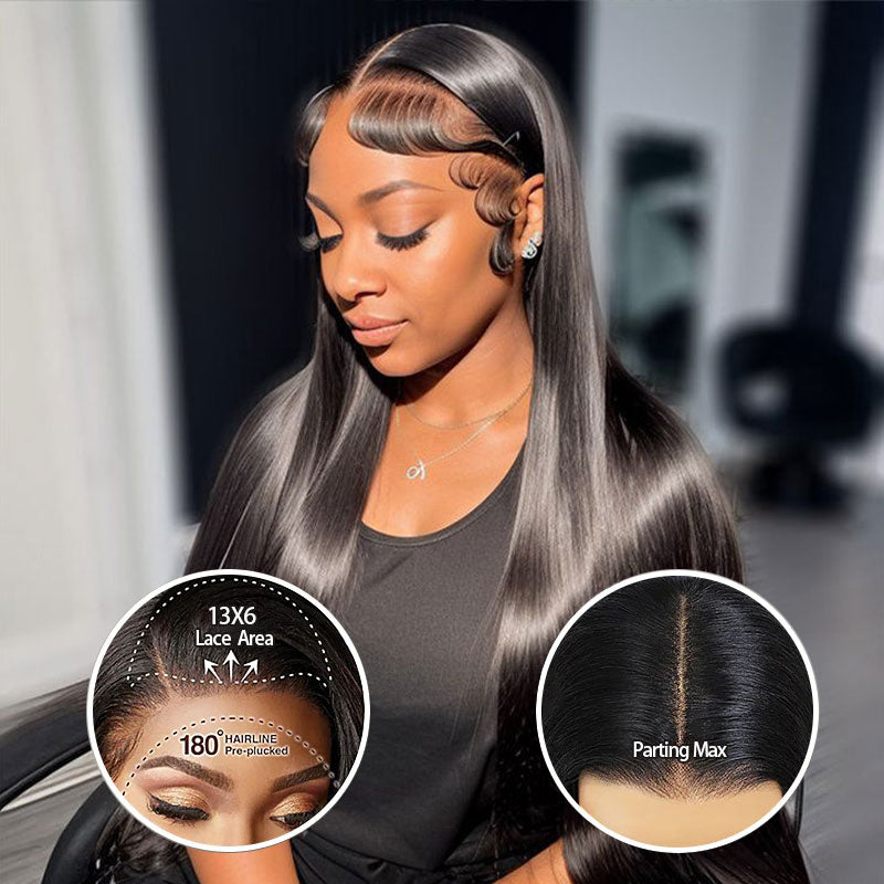 Firieya Hair Top Sale 13x6 HD Full Lace Front Wig Straight Human Hair with Pre Plucked Hairline