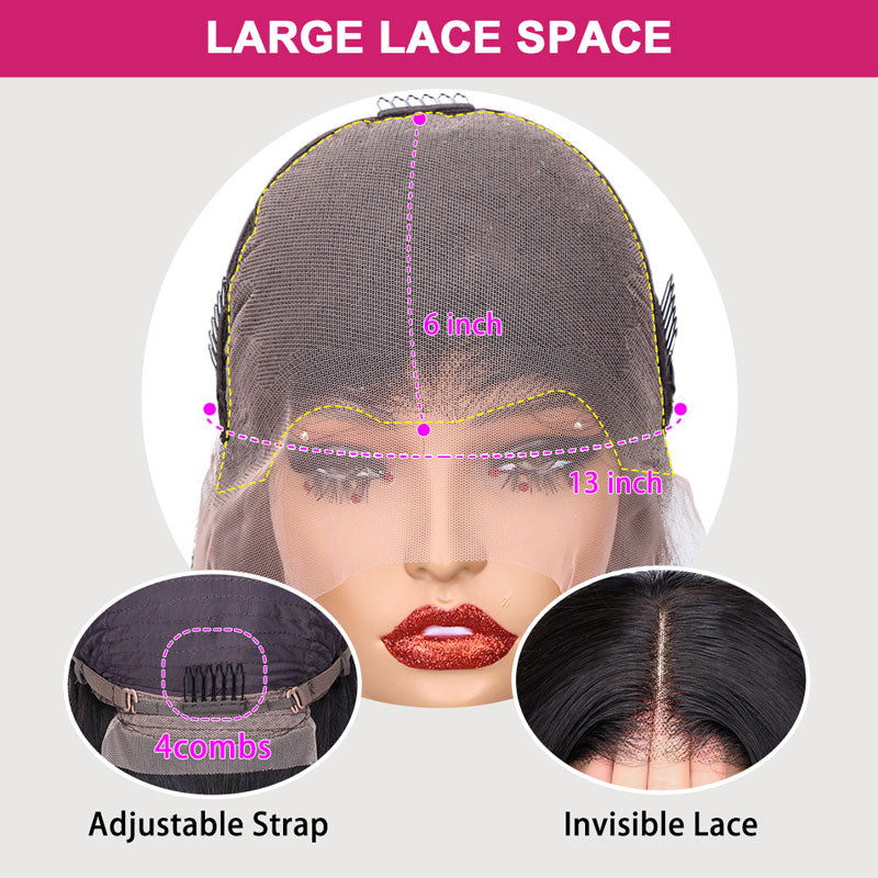 Firieya Hair Top Sale 13x6 HD Full Lace Front Wig Straight Human Hair with Pre Plucked Hairline