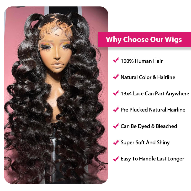 [Flash Sale] Loose Deep Wave Wig 13x6 Lace Front Wig HD Lace Wigs Glueless Human Hair Wigs