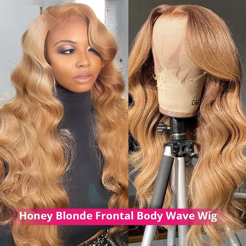 [Flash Sale]Honey Blonde Body Wave Wig 13x6 Lace Front Wig Glueless Wigs