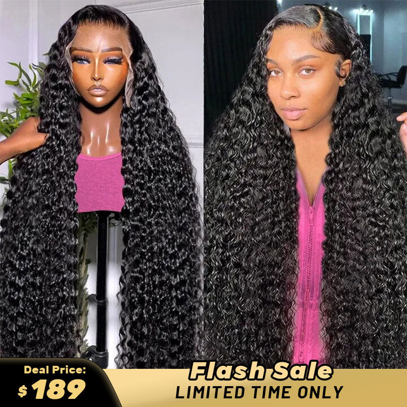 [Flash Sale] Deep Wave 13x6 HD Full Lace Wig Pre Plucked Glueless Lace Wig