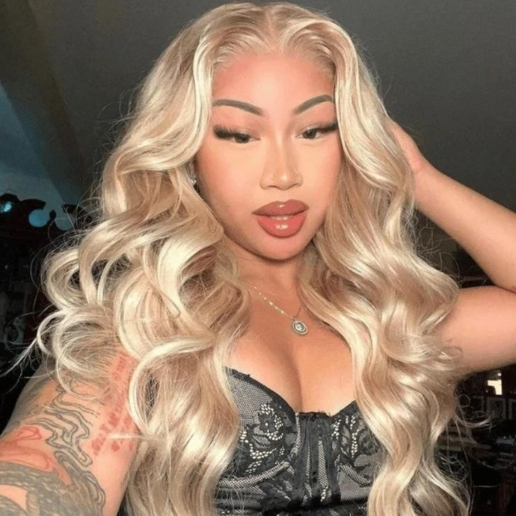 Firieya P18/613 Blonde Lace Front Wigs Pre Plucked For Black Women Body Wave 13x4 HD Transparent Lace Closure Wigs Human Hair Wig