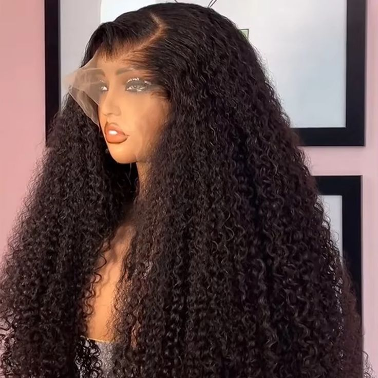 Firieya Undetectable 13X6 Transparent Lace Front Wigs Deep Curly Wigs Pre plucked Hairline