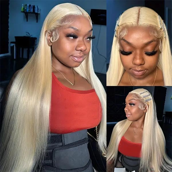 Firieya  Straight 613 Blonde 13x4 HD Lace Front Human Hair Wigs for Women