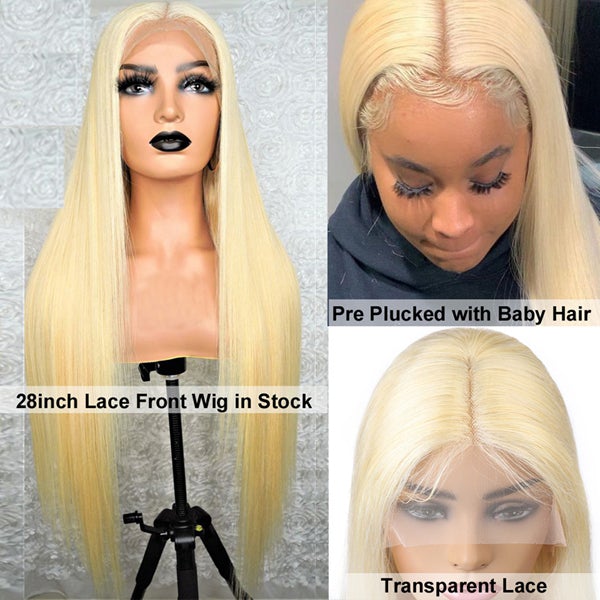 Firieya  Straight 613 Blonde 13x4 HD Lace Front Human Hair Wigs for Women
