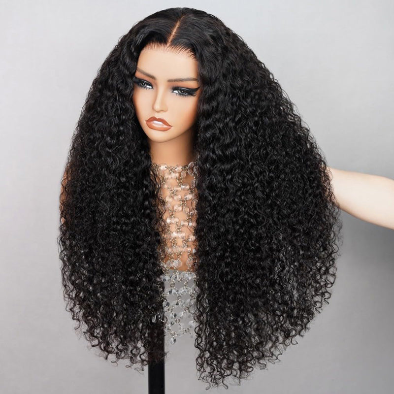 Firieya 7x5 HD Lace Front Wig Deep Wave Wig Pre Plucked Real HD Lace Human Hair Wigs