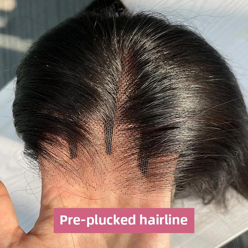 Firieya 7x5 HD Pre cut Lace Front Wig Glueless Body Wave Wig Pre Plucked Real HD Lace Human Hair Wigs