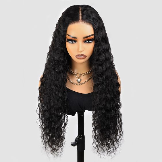 Firieya 7x5 HD Lace Front Wig Water Wave Wig Pre Plucked Real HD Lace Human Hair Wigs