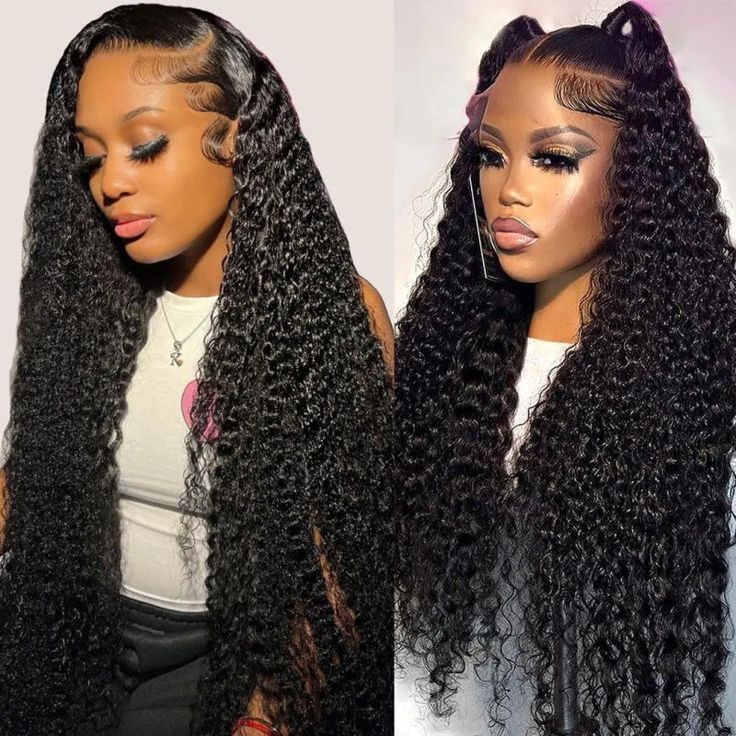 Firieya 13x4 HD Lace Front Wig Deep Wave Wig Pre Plucked Real HD Lace Human Hair Wigs