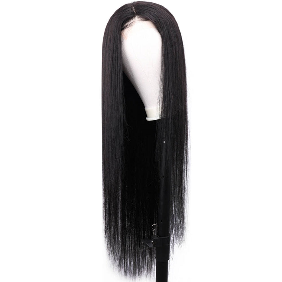 Firieya 5x5 Straight Transparent HD Lace Closure Wigs Pre Plucked with Baby Hair Glueless Virgin Human Hair Wig