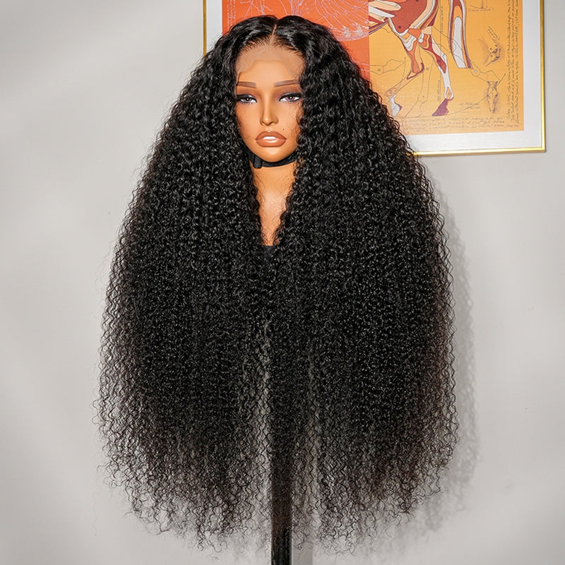 Firieya Undetectable 13X6 Transparent Lace Front Wigs Deep Curly Wigs Pre plucked Hairline