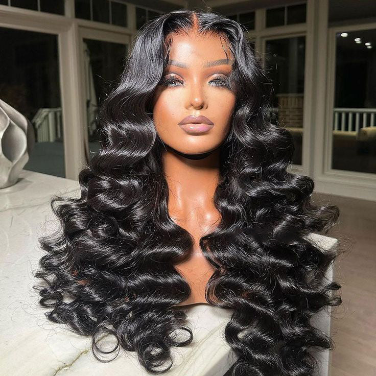 Firieya 7x5 HD Lace Front Wig Loose Wave Pre Plucked Real HD Lace Human Hair Wigs